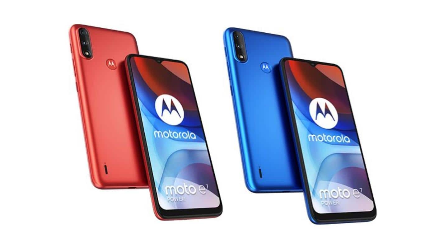 Moto E7 Power goes official in India at Rs. 7,500