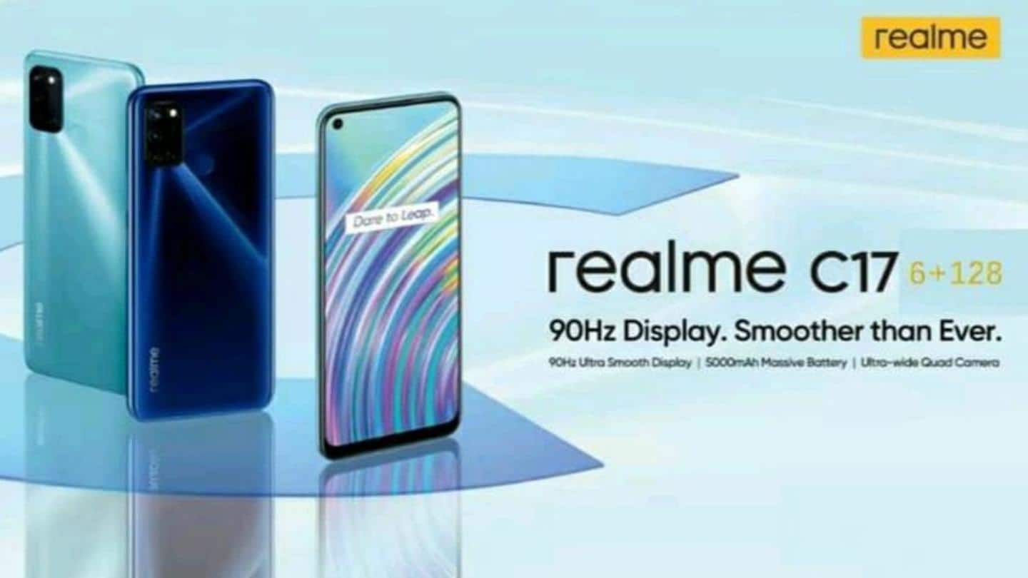 Realme C17, with 90Hz display and 5,000mAh battery, launched