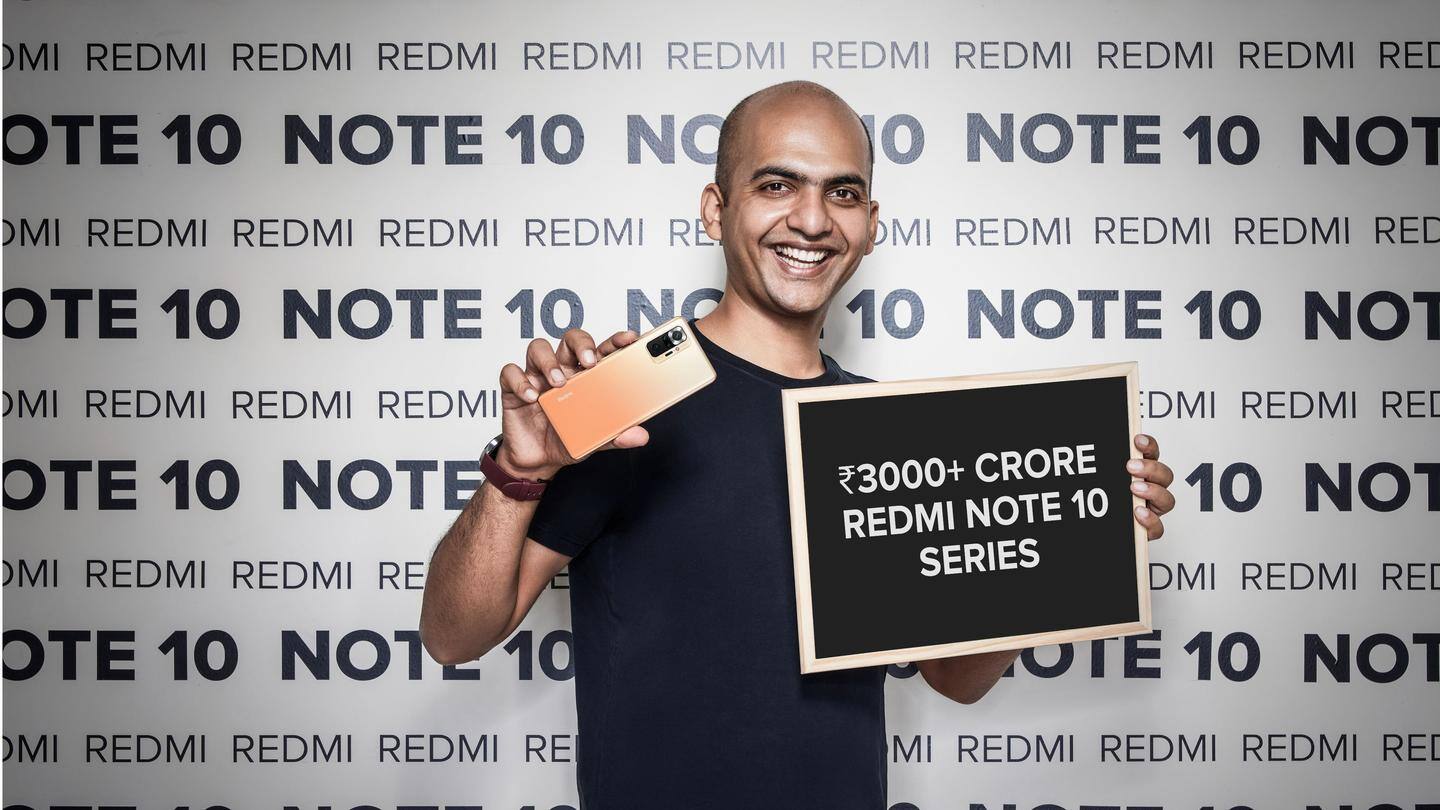 Redmi Note 10 series crosses 20 lakh unit sales milestone