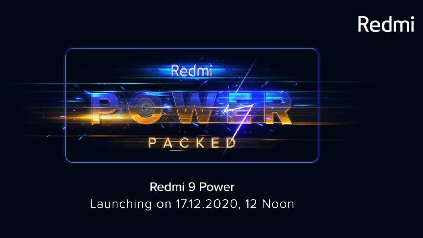 Redmi 9 Power to be launched on December 17