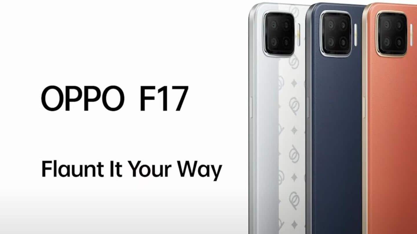 OPPO F17's pricing and availability details announced