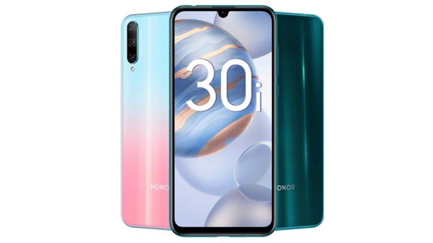 Honor 30i, with Kirin 710F chipset and triple cameras, launched