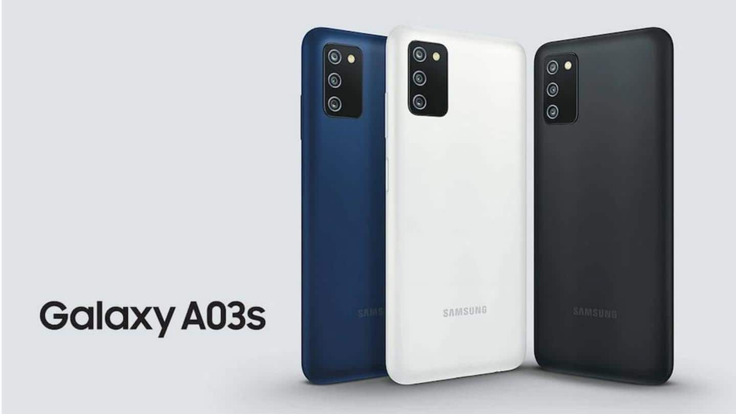 Samsung Galaxy A03s goes official in India at Rs. 11,500