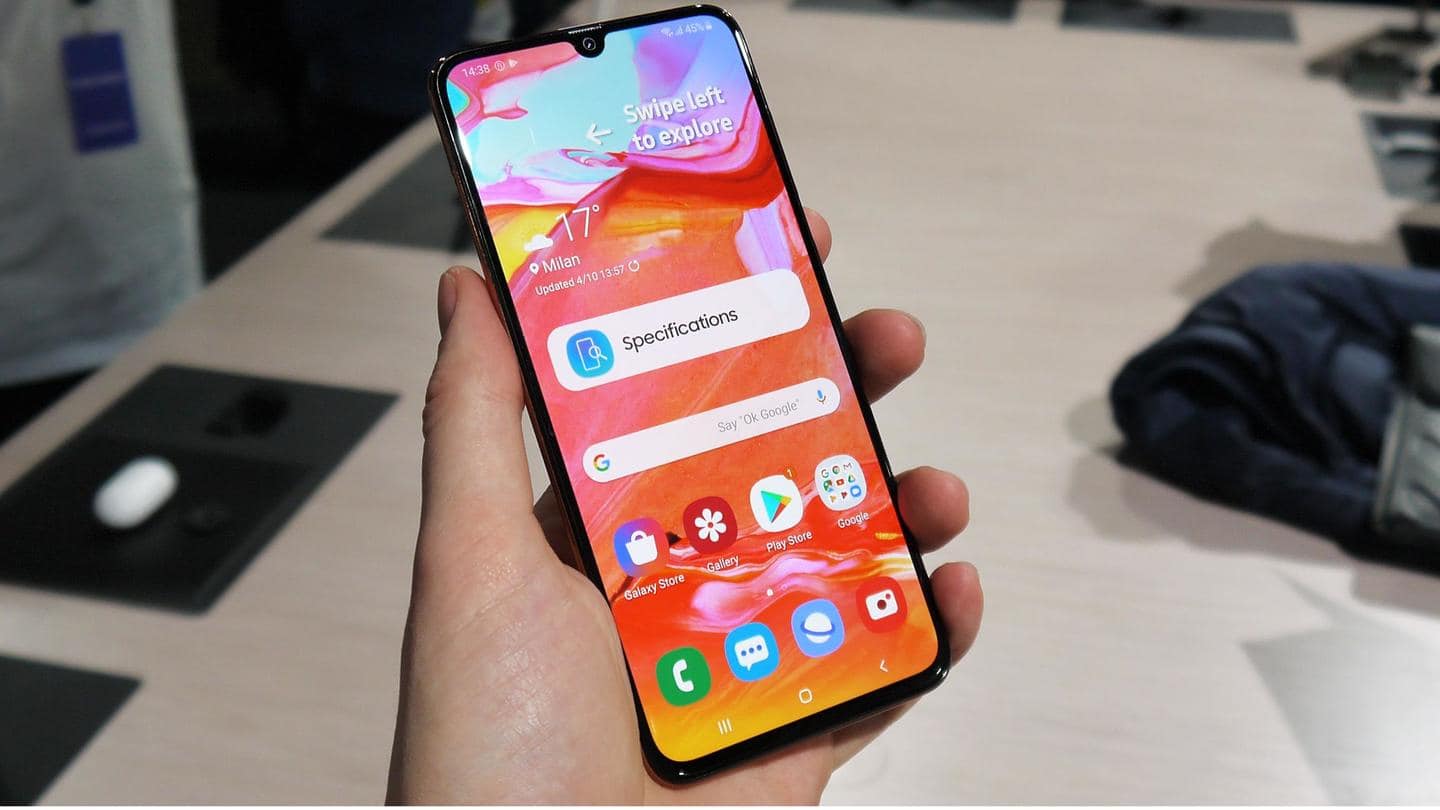 Samsung releases One UI 2.5 update for Galaxy A70