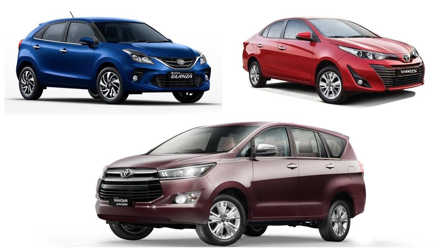 Attractive discounts announced on these Toyota cars in October 2020