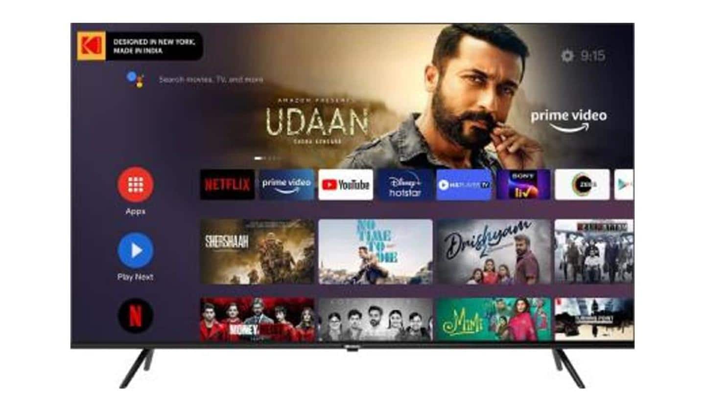 Kodak CA Pro Android TV series launched at Rs. 28,000