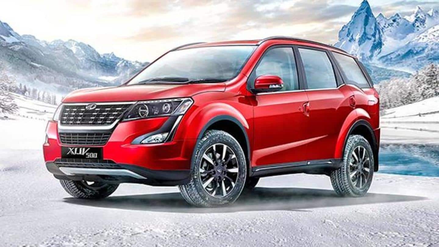 2021 Mahindra XUV500 spotted testing, interior details revealed