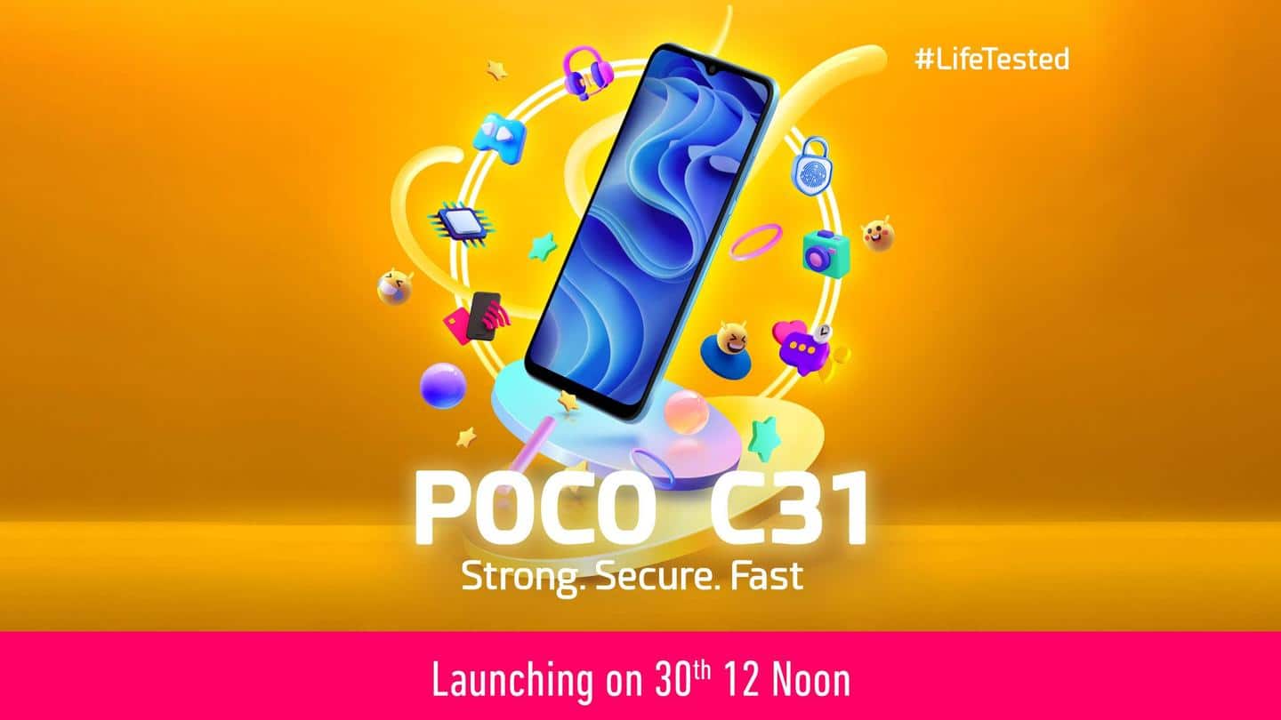 POCO C31 will debut on September 30; features revealed