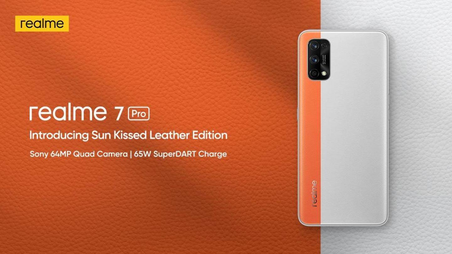 Realme 7 Pro Sun Kissed Leather Edition goes official