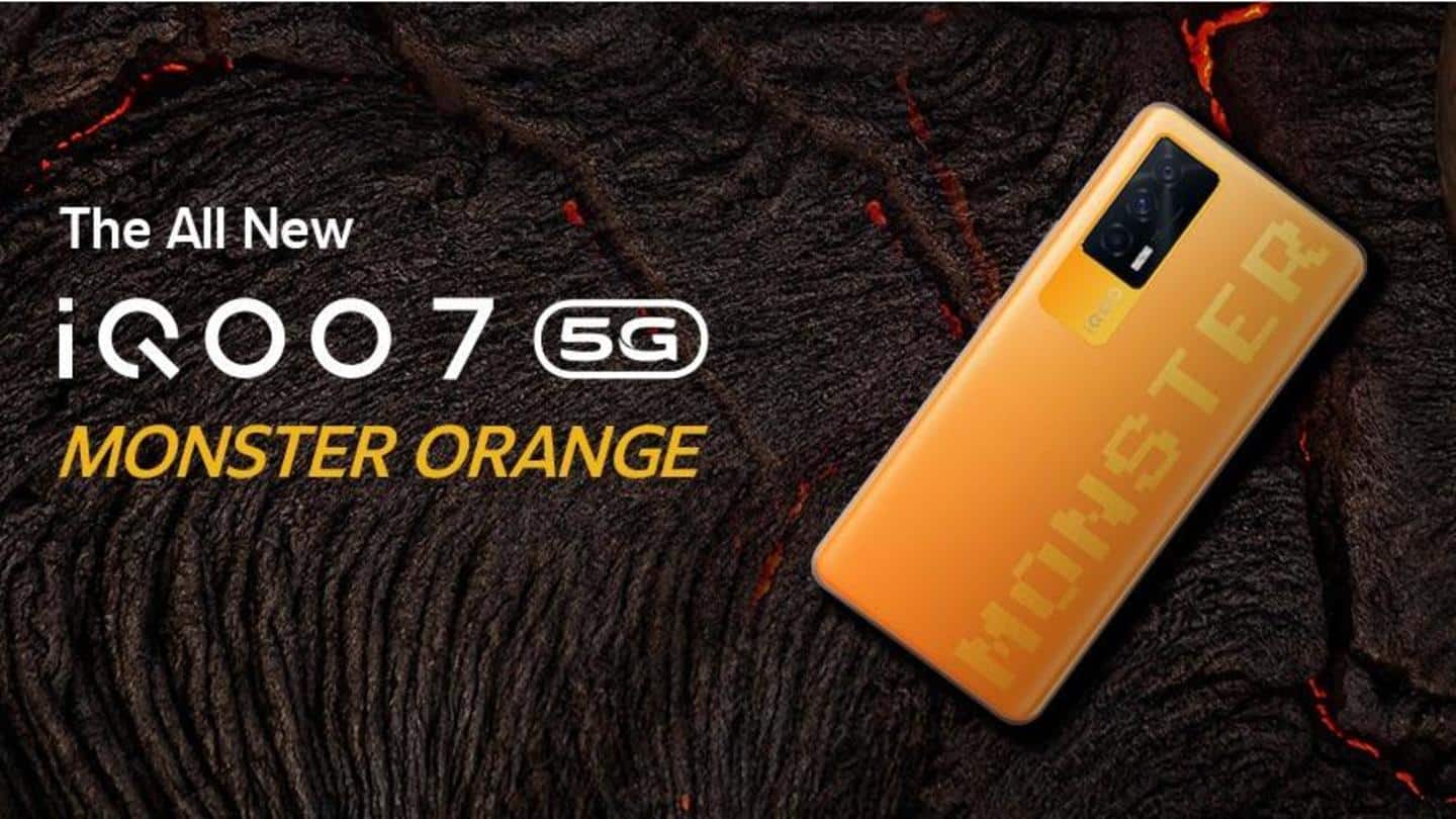 iQOO 7 5G Monster Orange color option unveiled in India