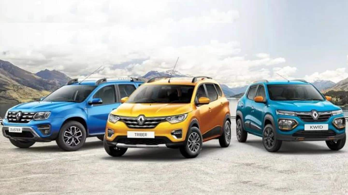 Attractive benefits announced on Renault KWID, Triber, and Duster