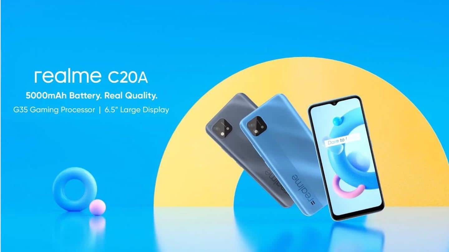 Realme C20A officially teased; key features revealed