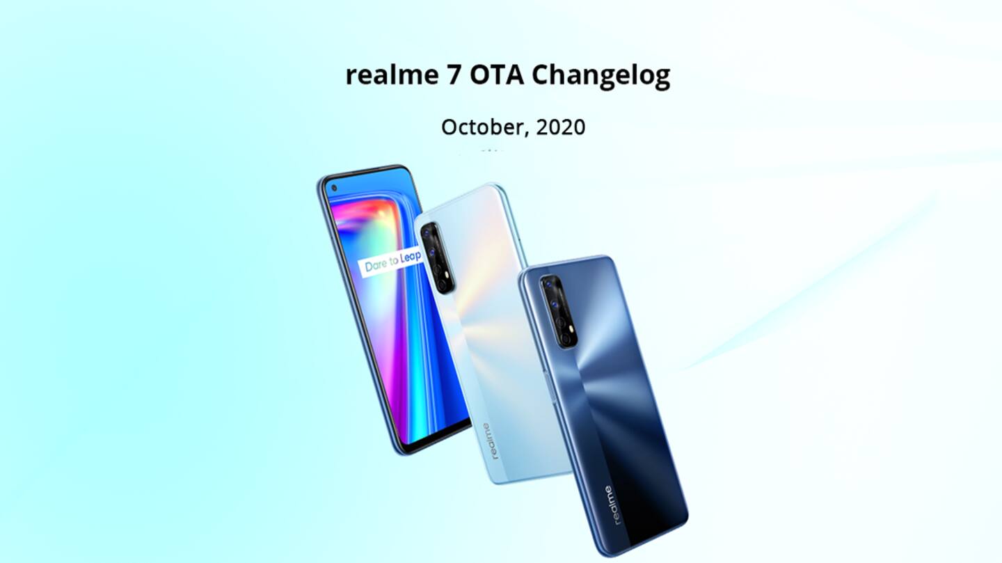 Realme 7 receives October 2020 update with camera improvements