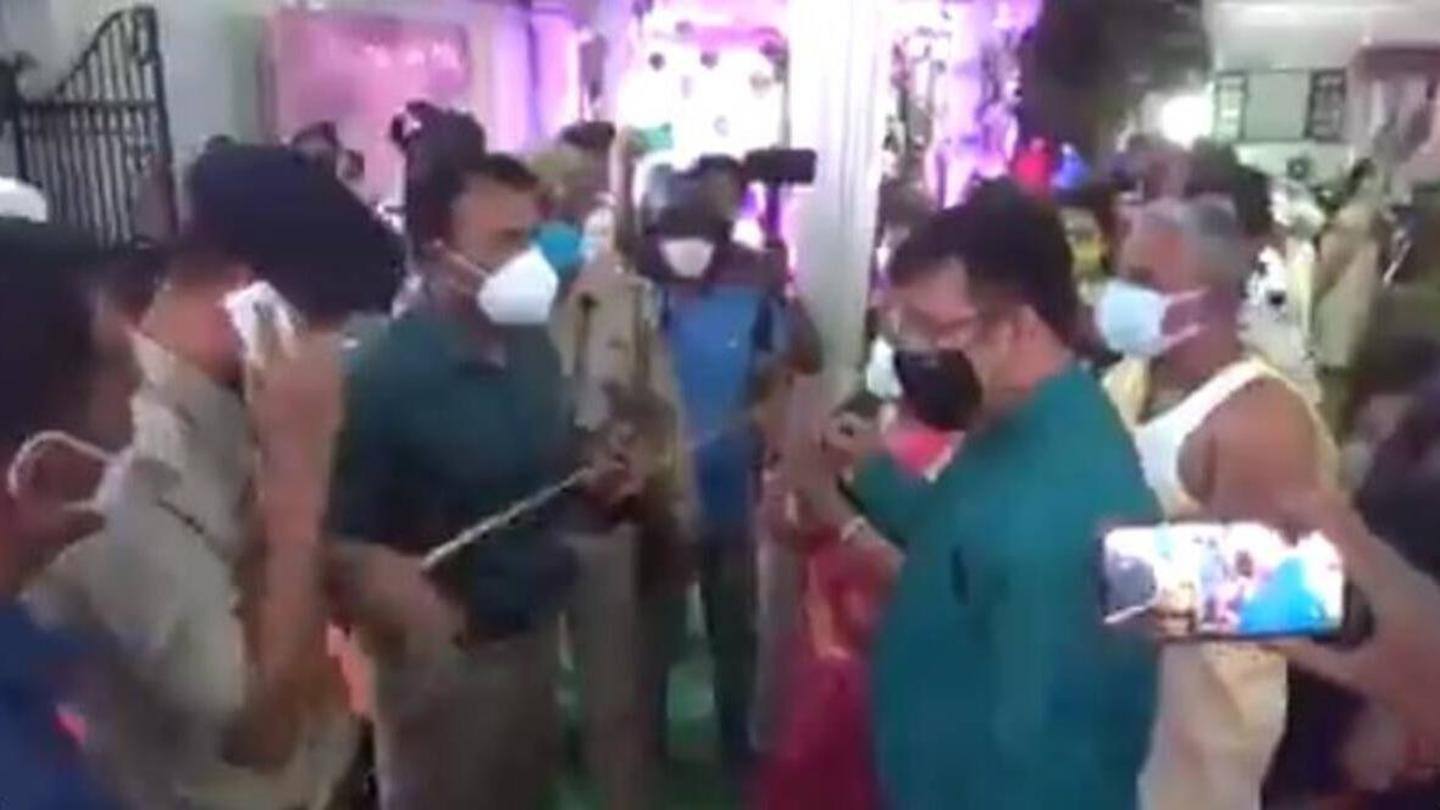 Yadav raided two wedding ceremonies on Monday night Yadav raided two wedding ceremonies on Monday night