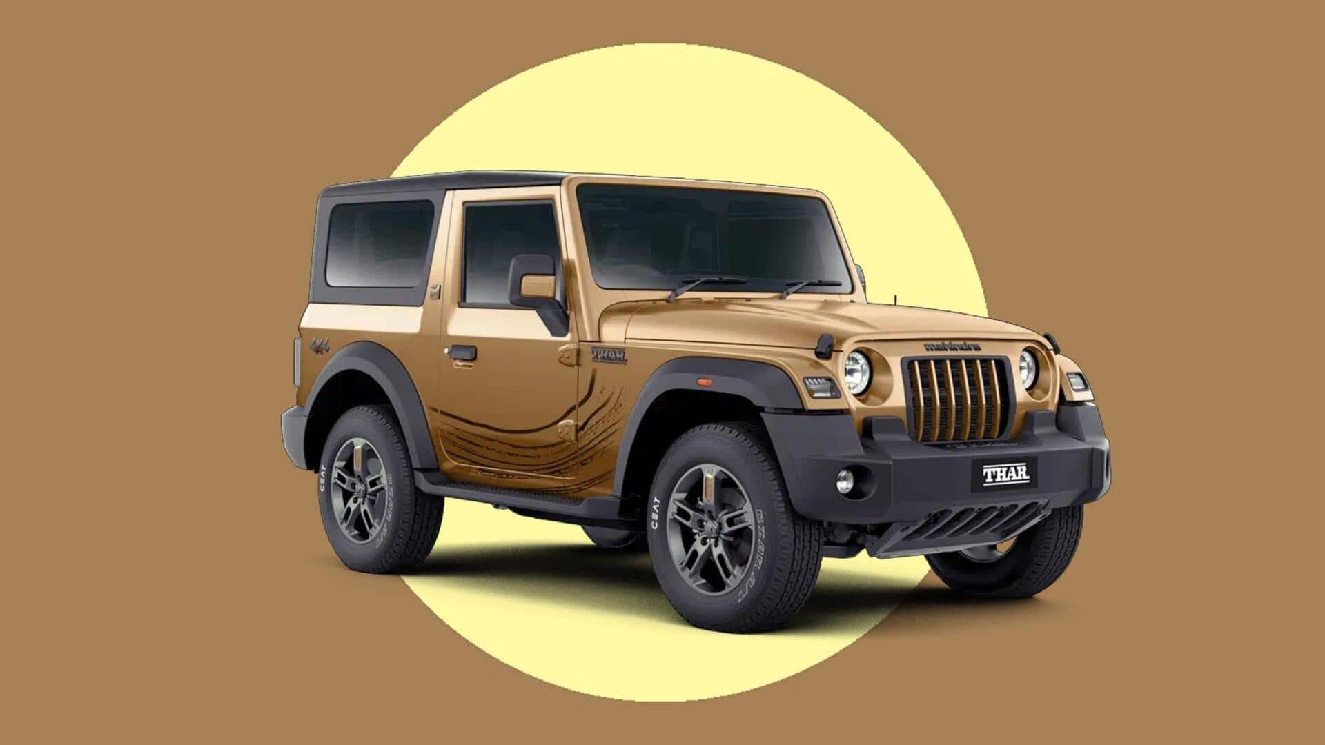 Mahindra Thar's 5-door model spotted again: Check design features