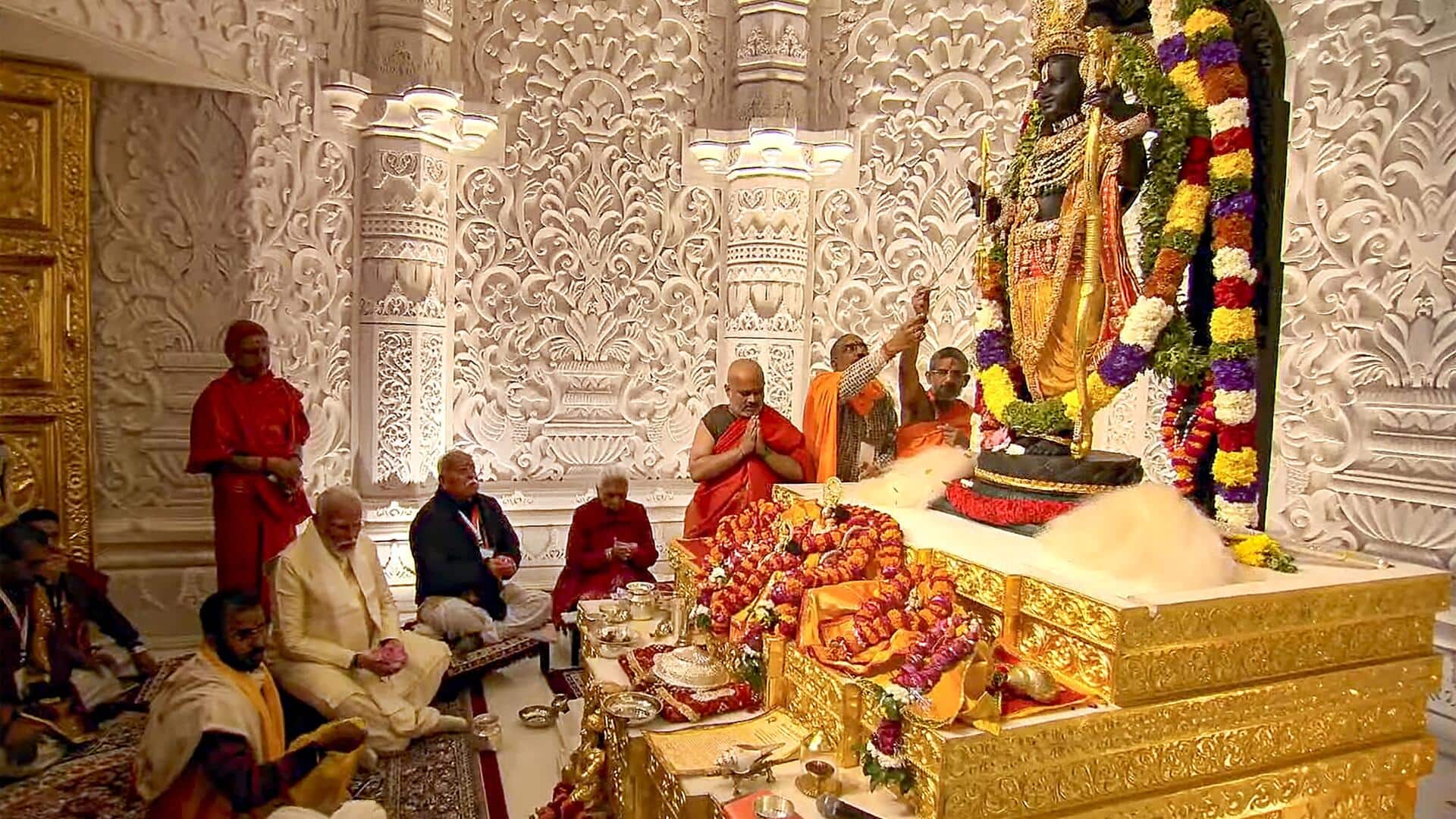 Modi to hoist saffron flag atop 161-foot Ram temple spire