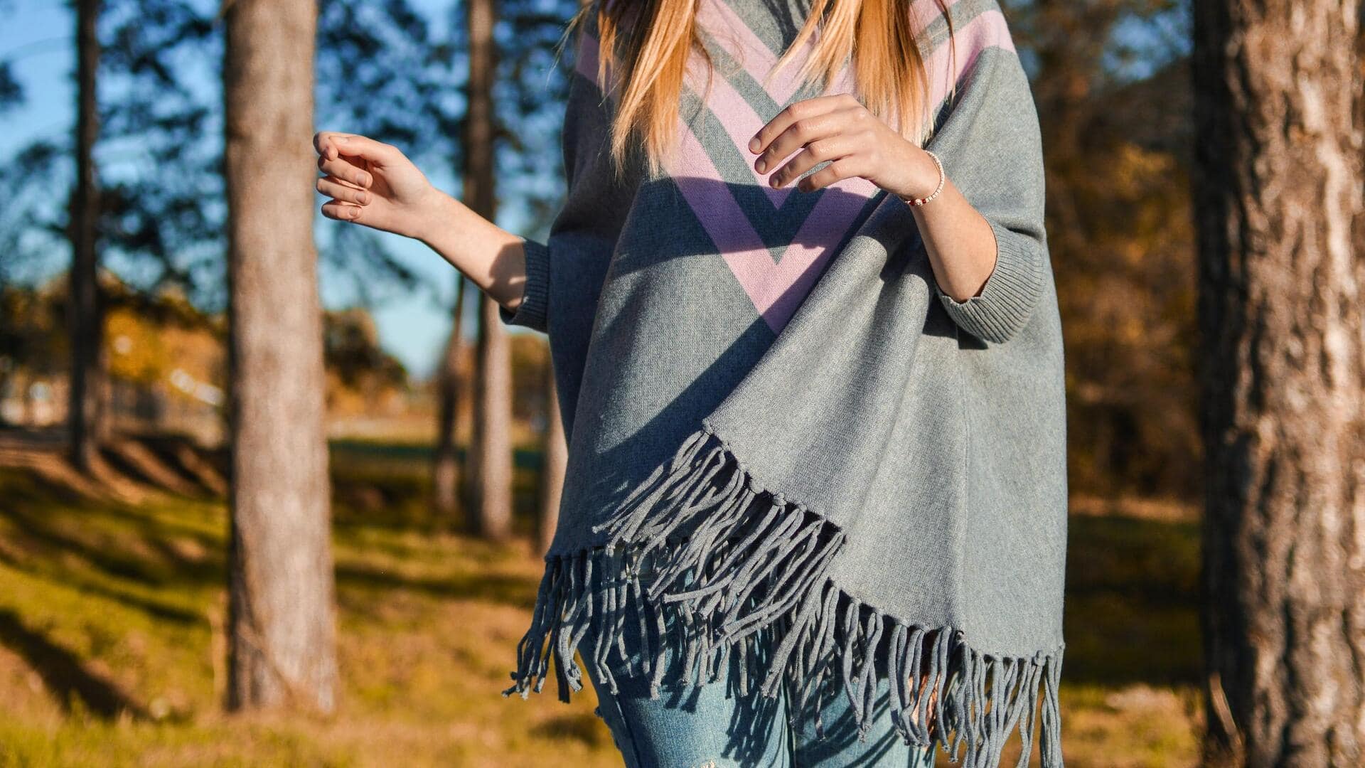 Wool-blend ponchos: Your winter wardrobe essential