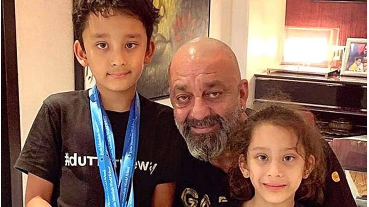 Dutt gives his kids the 'gift of health and well-being' Dutt gives his kids the 'gift of health and well-being'