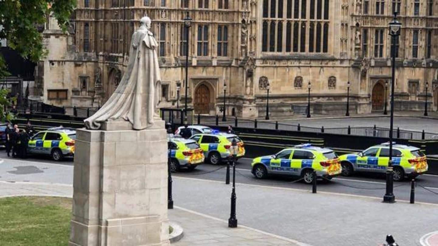Man 'deliberately' crashes car into security-barriers outside UK Parliament; arrested