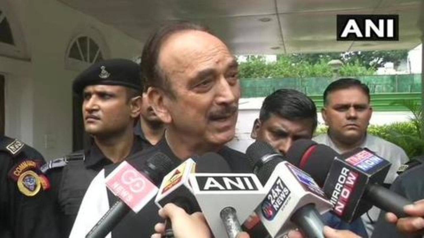 Never seen such contradictions: Azad on government's statements on J&K Never seen such contradictions: Azad on government's statements on J&K