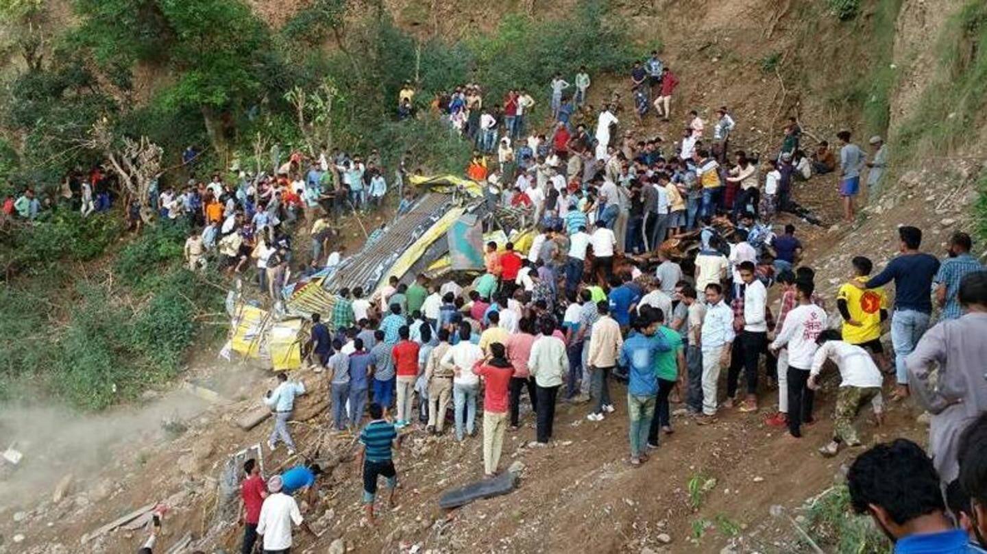 Himachal Pradesh: School bus falls into gorge; 20 students dead