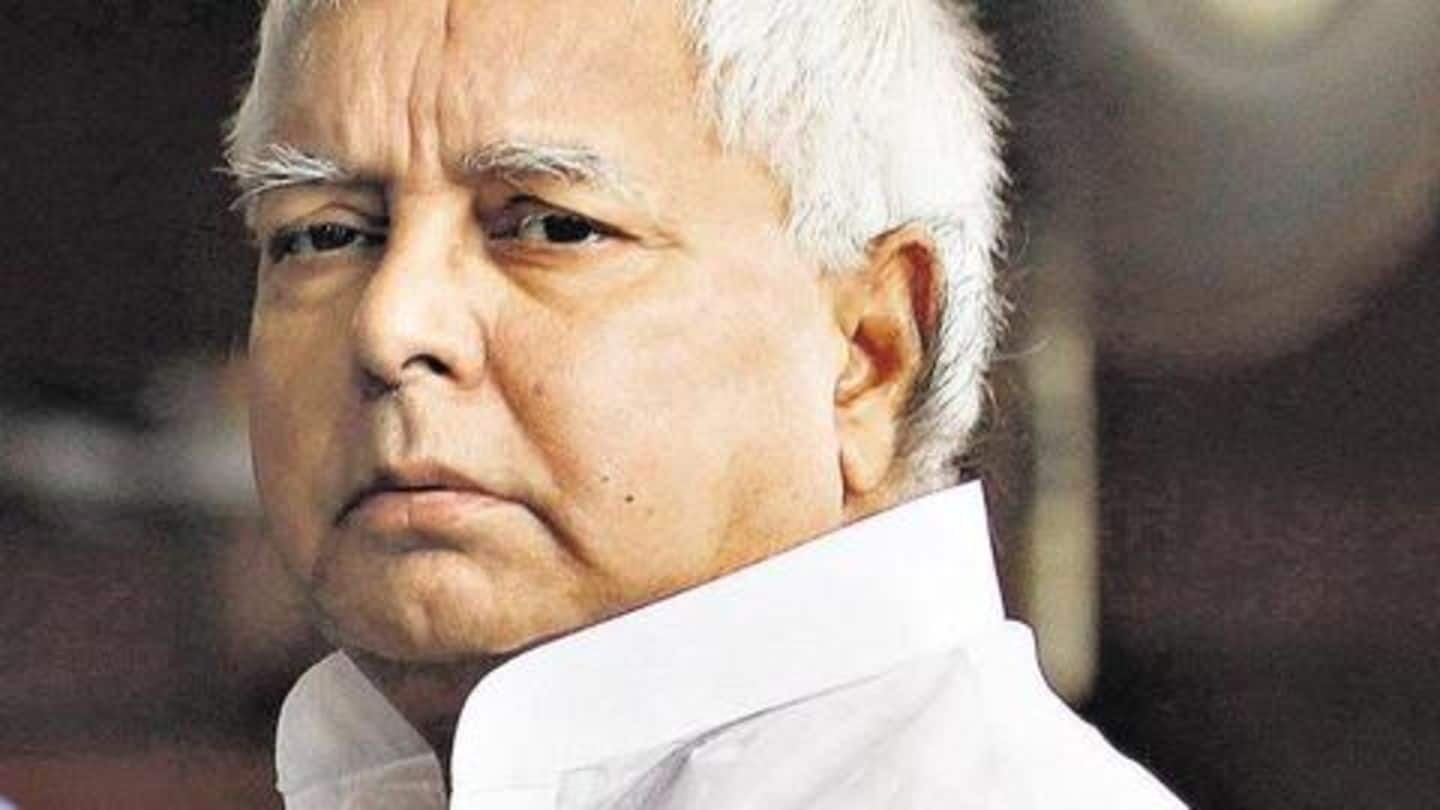 'Jailed' Lalu Prasad spends only two-months in prison since Dec'17
