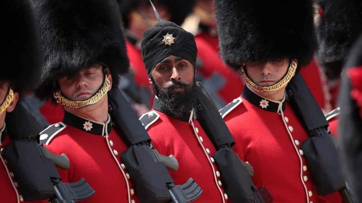 UK: Sikh soldier first to wear turban during annual parade