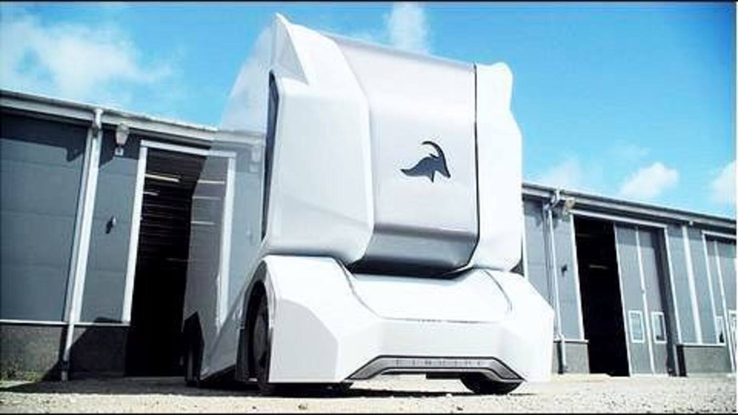 Swedish start-up Einride unveils futuristic driverless electric truck