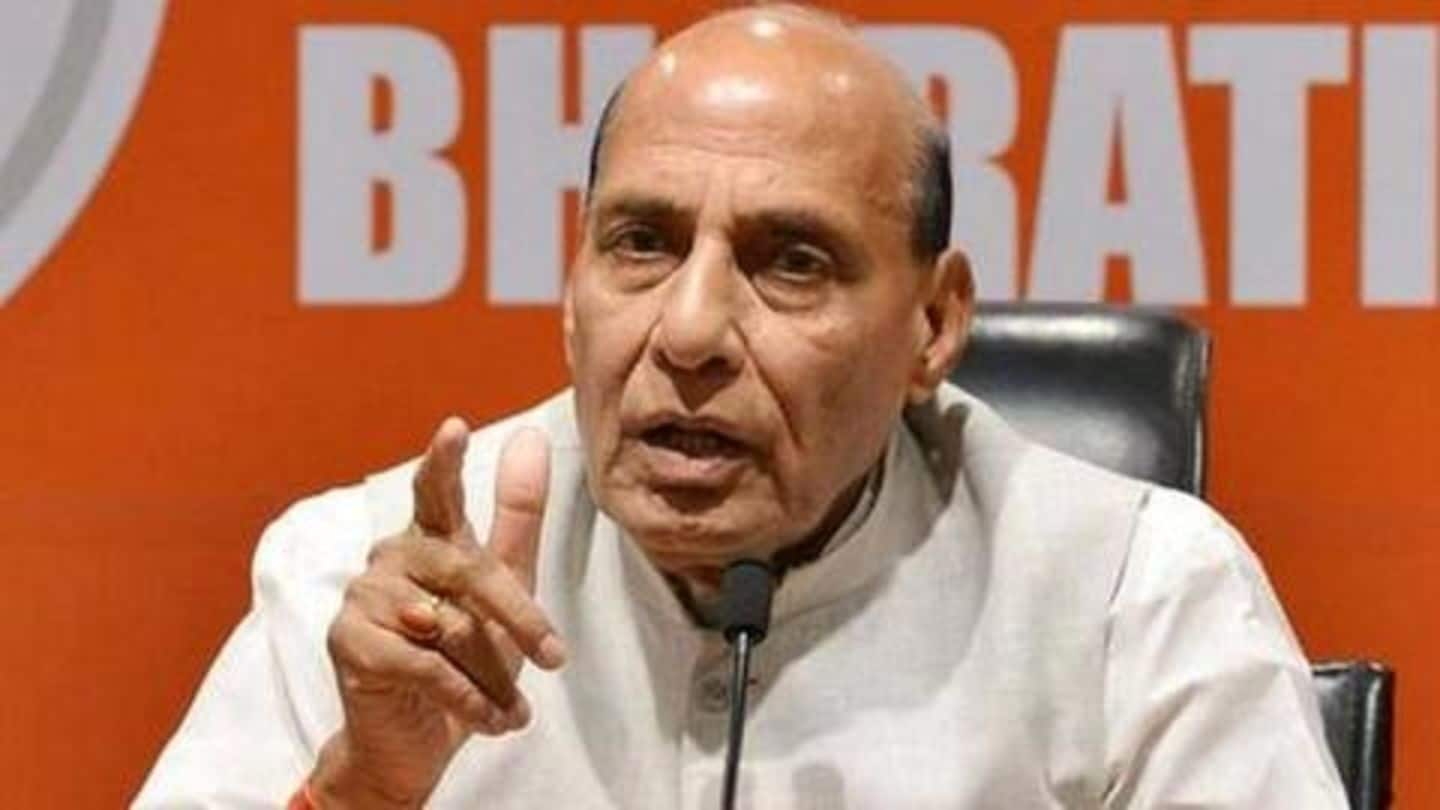 Talks with Pakistan only on PoK, not J&K: Rajnath Singh