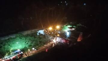 Air India Express flight carrying 191 onboard crashes; 16 dead