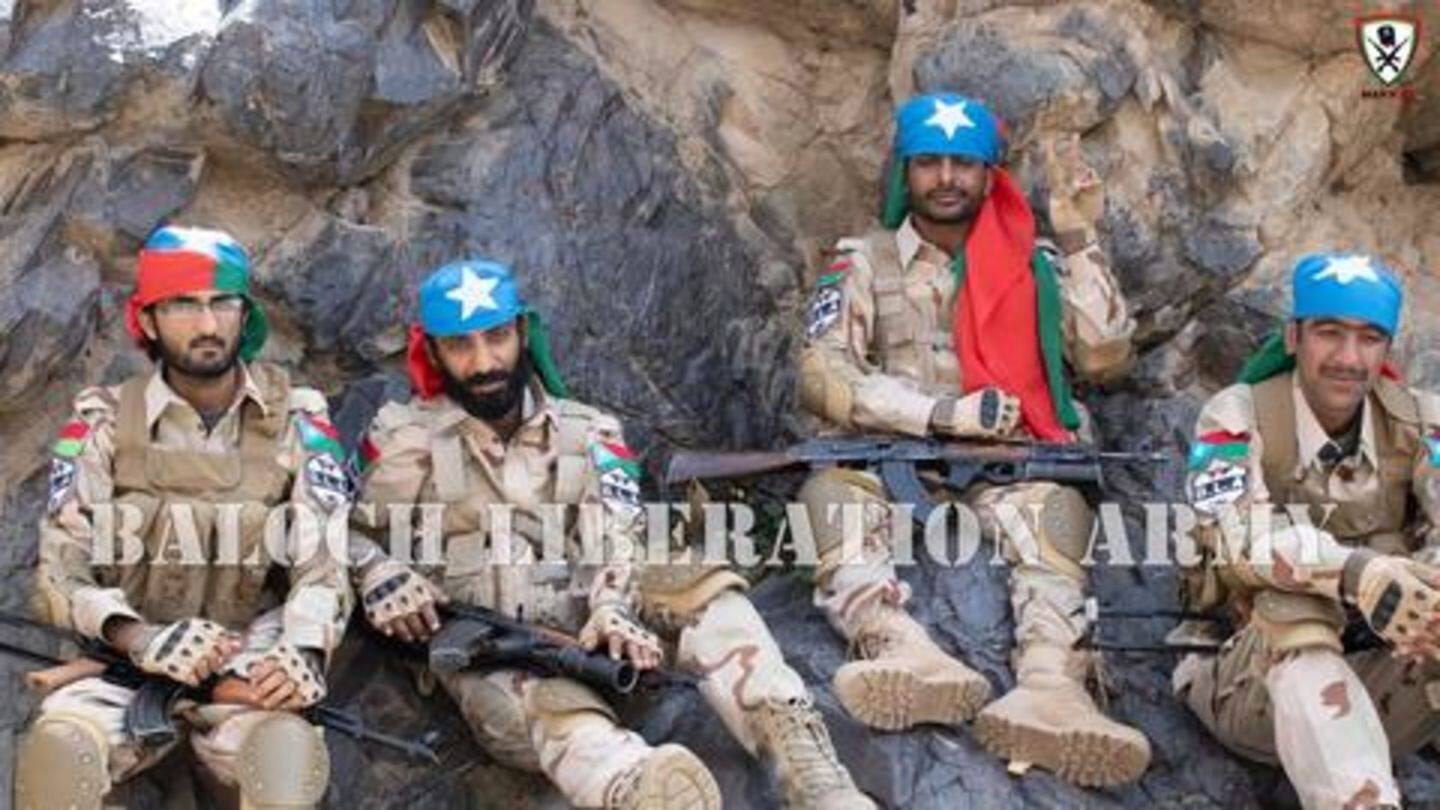 BLA released a photo of the four terrorists on Twitter BLA released a photo of the four terrorists on Twitter