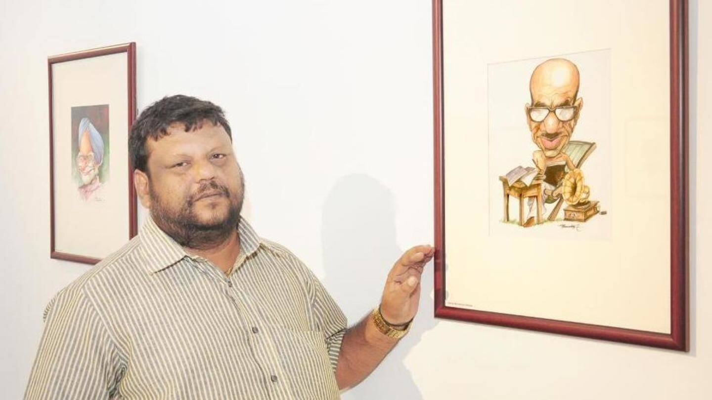 Indian cartoonist Thomas Antony wins international award in caricature category