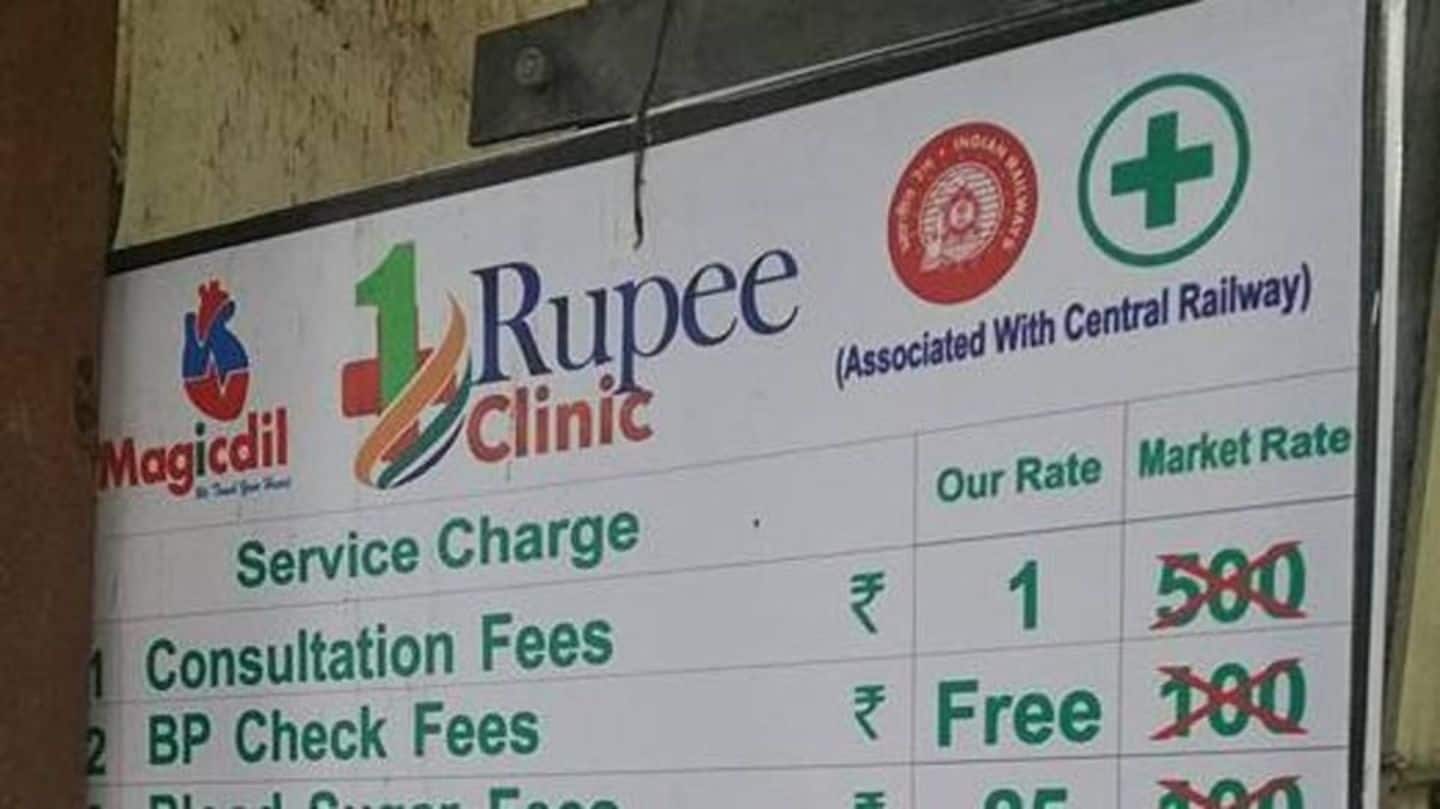 Now, "Re. 1 Clinics" at Central Railway stations to shut-down