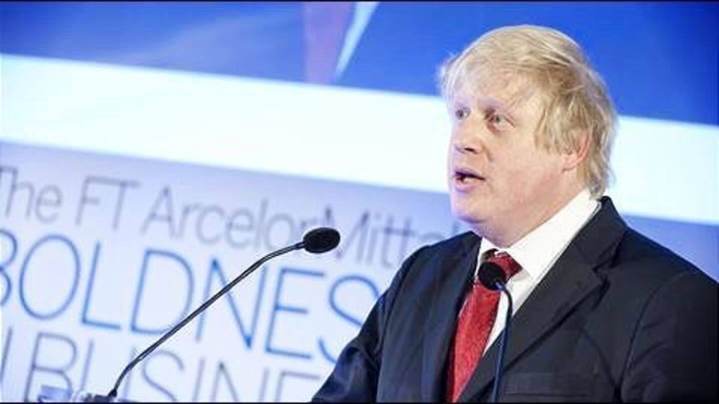 British Foreign Secretary Boris Johnson's visit to strengthen UK-India relations