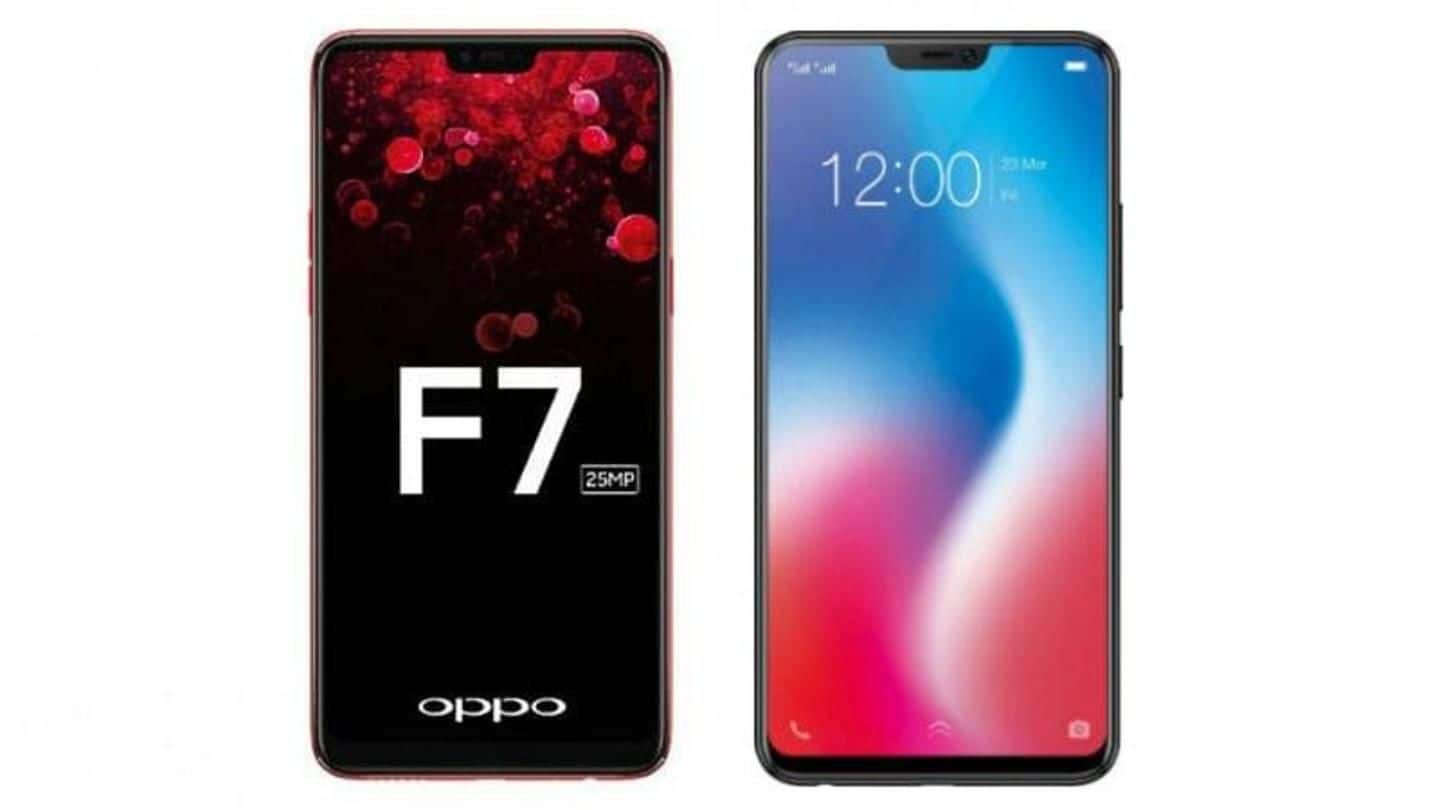 OPPO F7, Vivo V9: The selfie-centric iPhone X look-alikes OPPO F7, Vivo V9: The selfie-centric iPhone X look-alikes