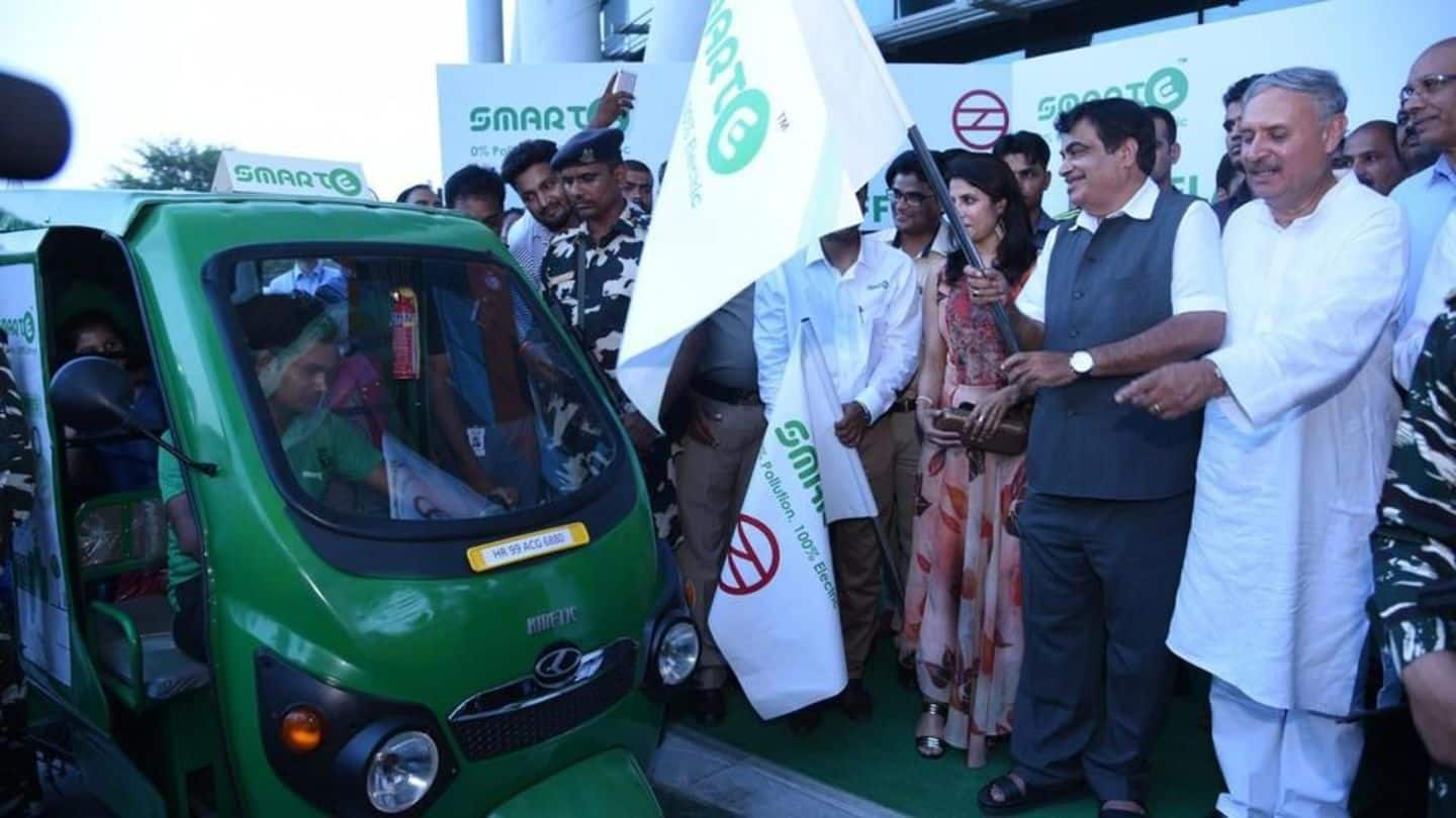 E-rickshaw service launched at Gurugram metro stations