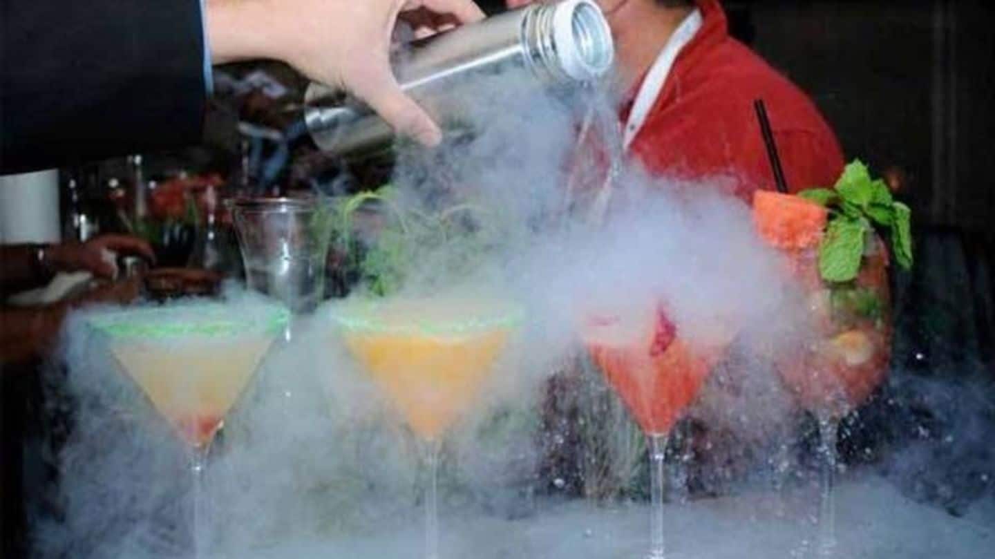 Pubs, restaurants using dangerous liquid in drinks, ice-cream