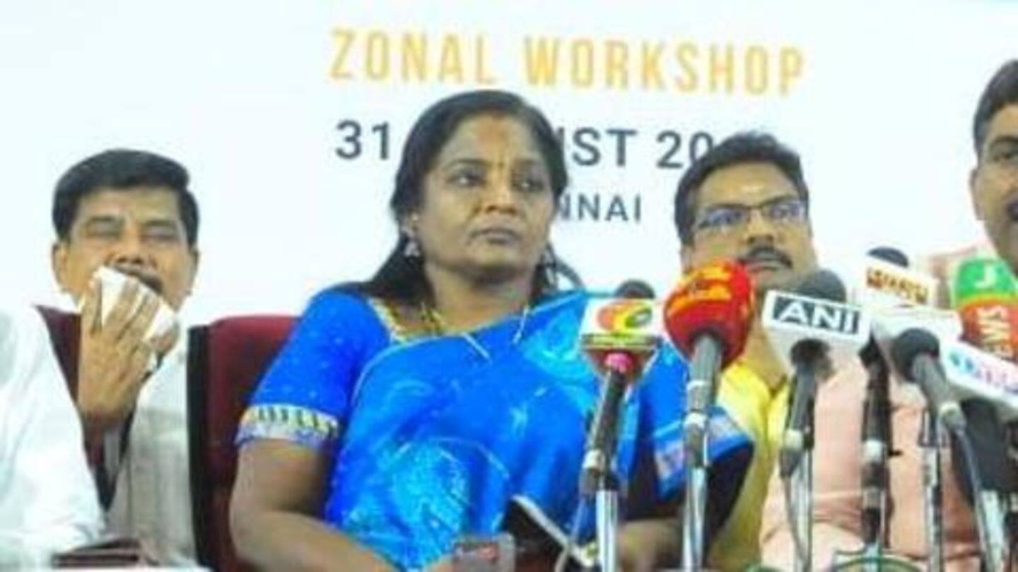 Tamilisai will succeed ESL Narasimhan as Telangana Governor Tamilisai will succeed ESL Narasimhan as Telangana Governor