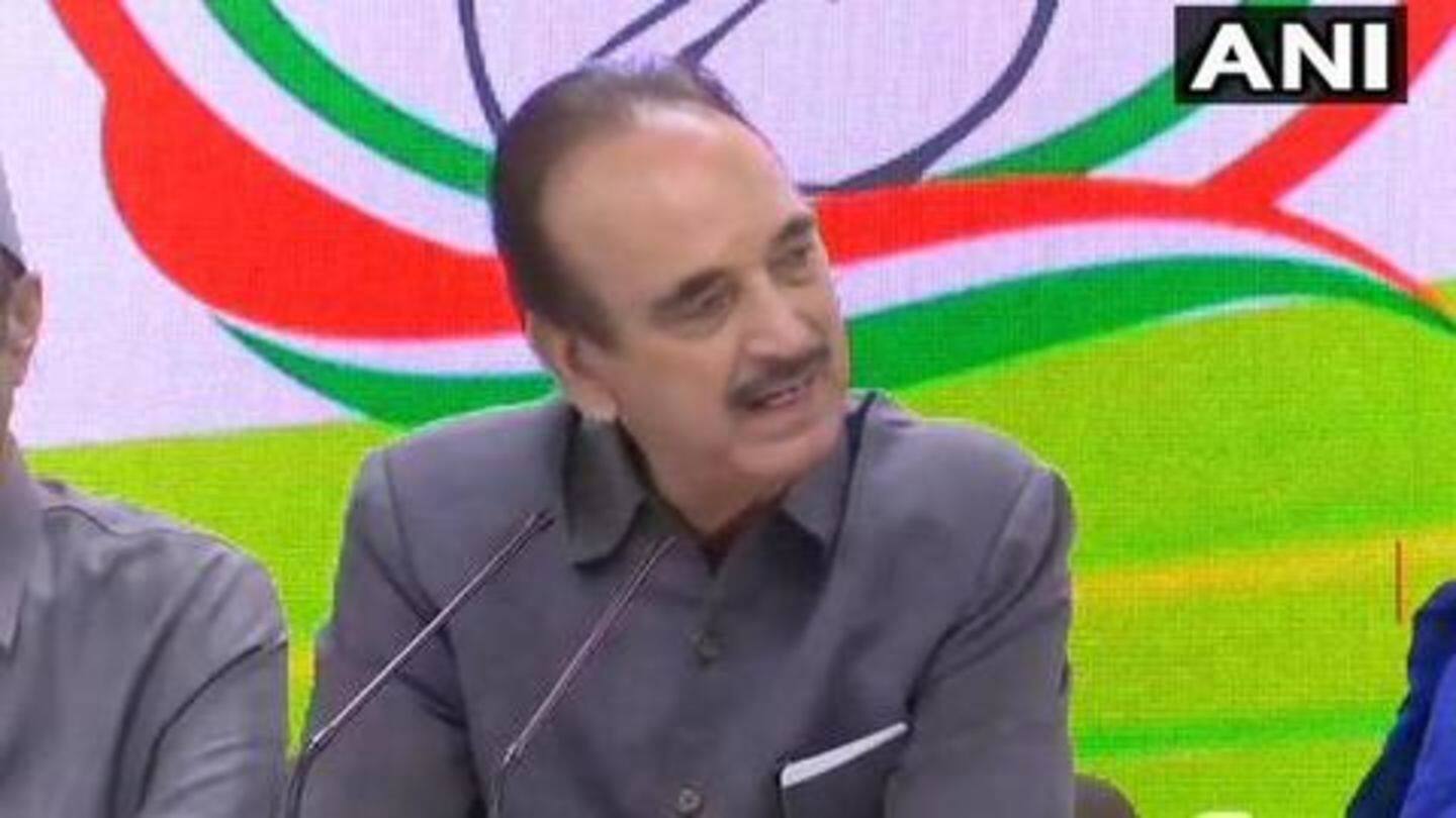 Government is trying to create an atmosphere of hate: Azad Government is trying to create an atmosphere of hate: Azad
