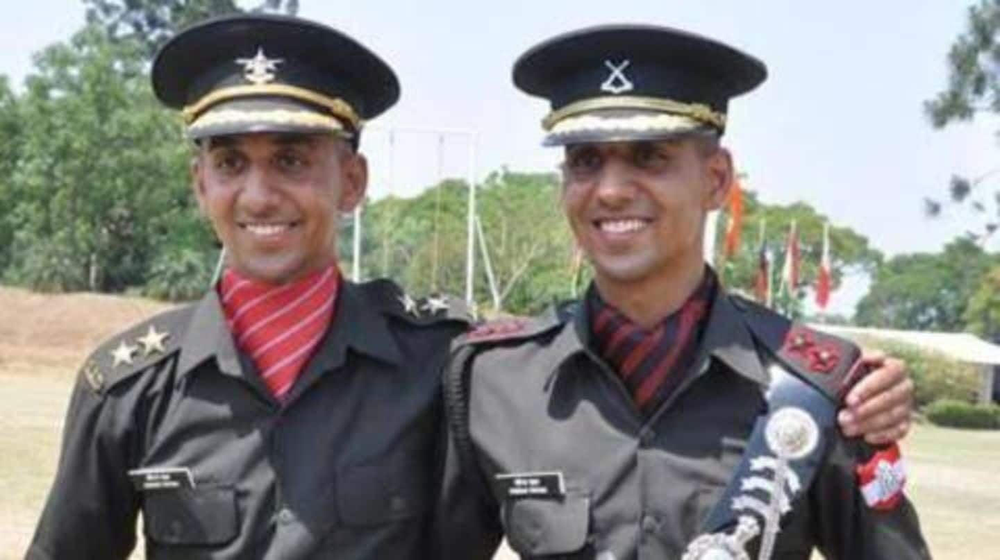 Identical twins graduate from IMA together; to serve different army-units