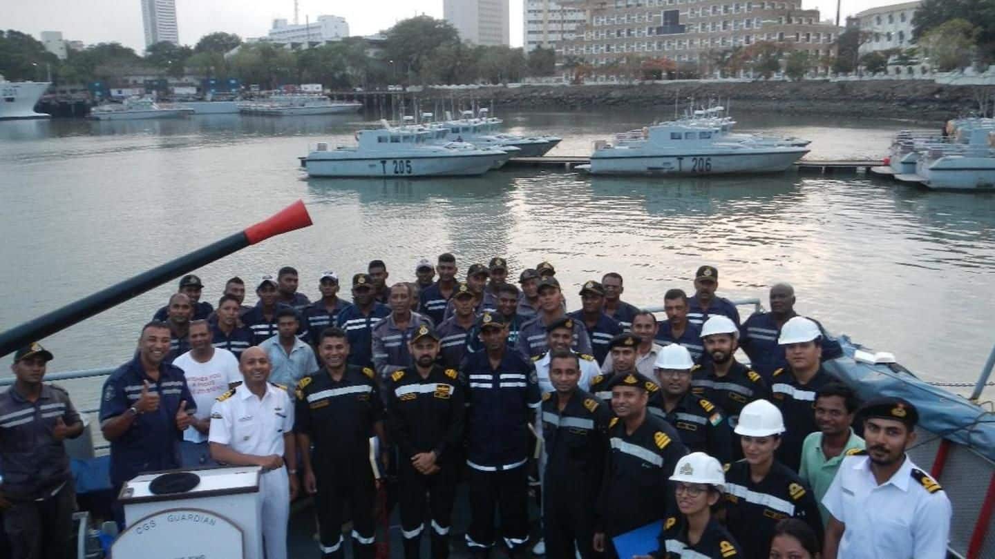 Indian Navy completes refit of 32-year-old Mauritius Coast Guard ship