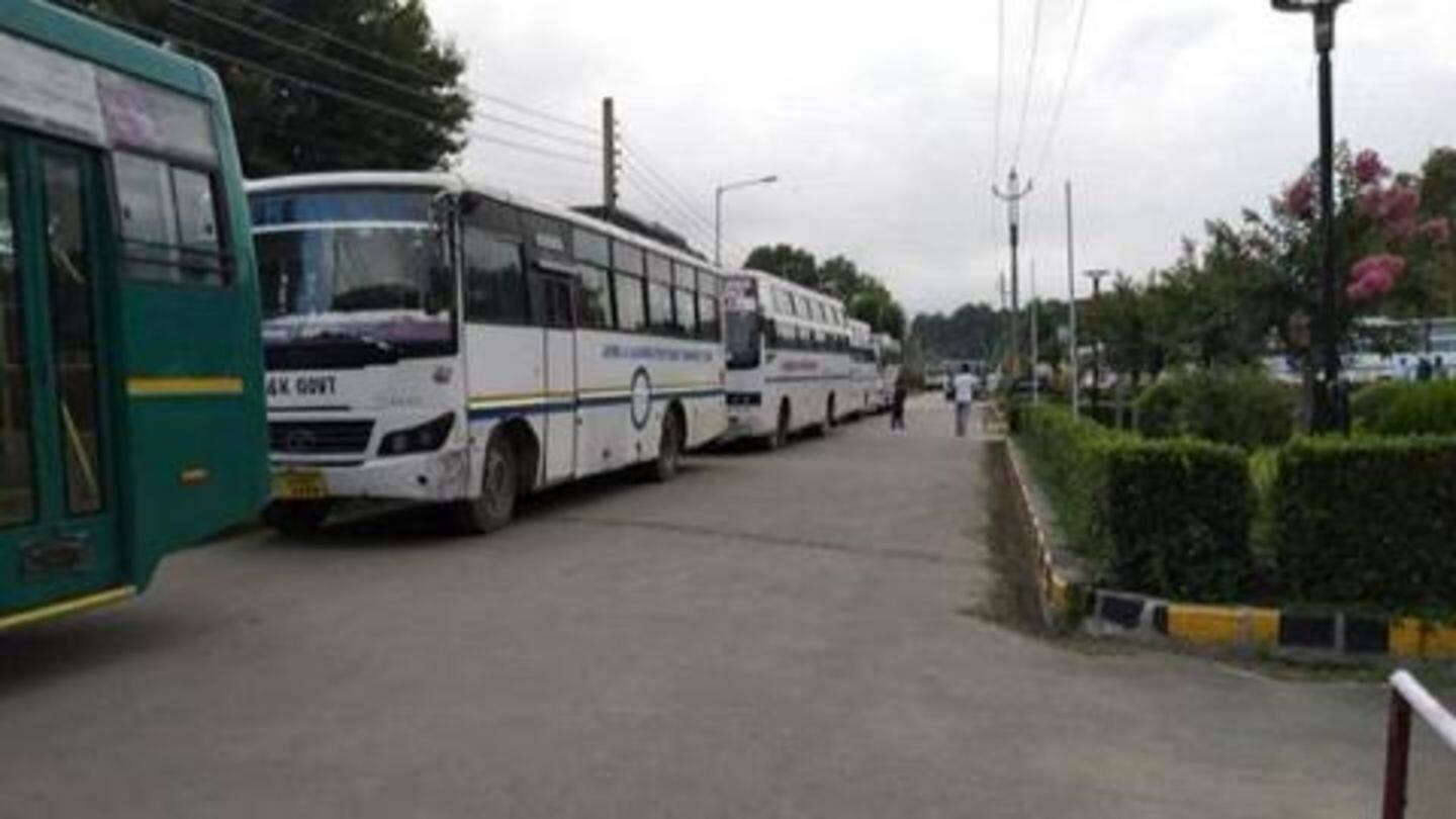 Buses were arranged by the administration: NIT official Buses were arranged by the administration: NIT official