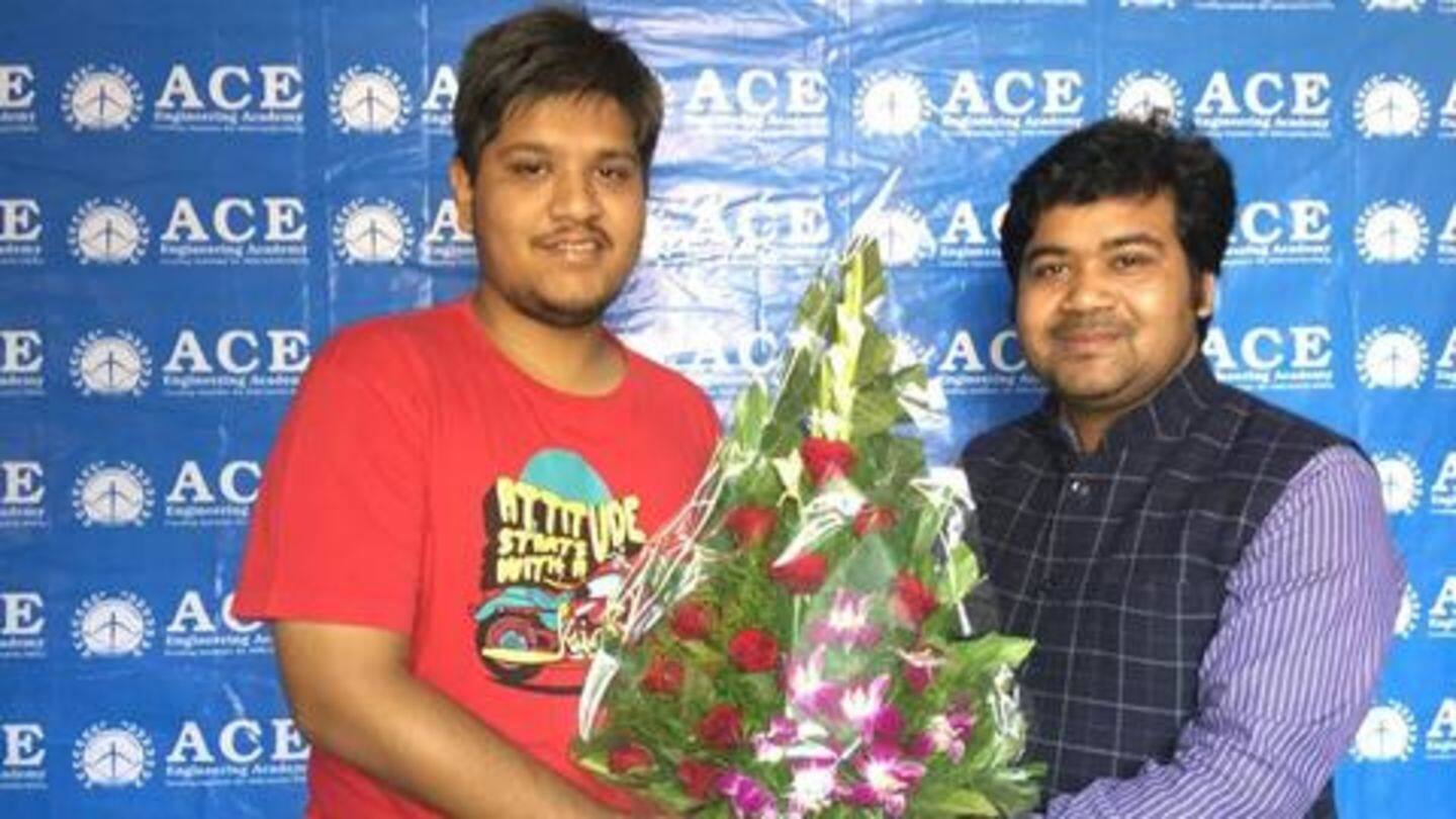 Asif Hasan topped the GATE exam in 2017 Asif Hasan topped the GATE exam in 2017