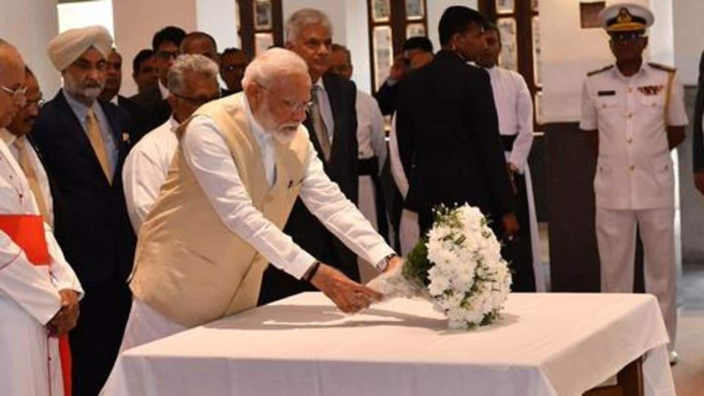 Sri Lanka: PM Modi pays tributes to Easter attack victims