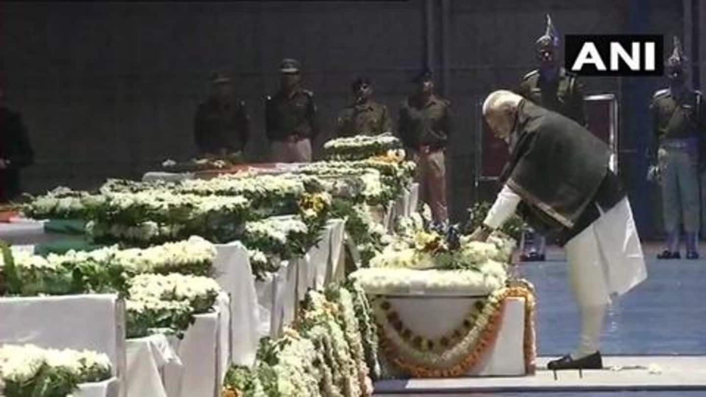 #PulwamaTerrorAttack: PM Modi pays tributes to martyred CRPF personnel