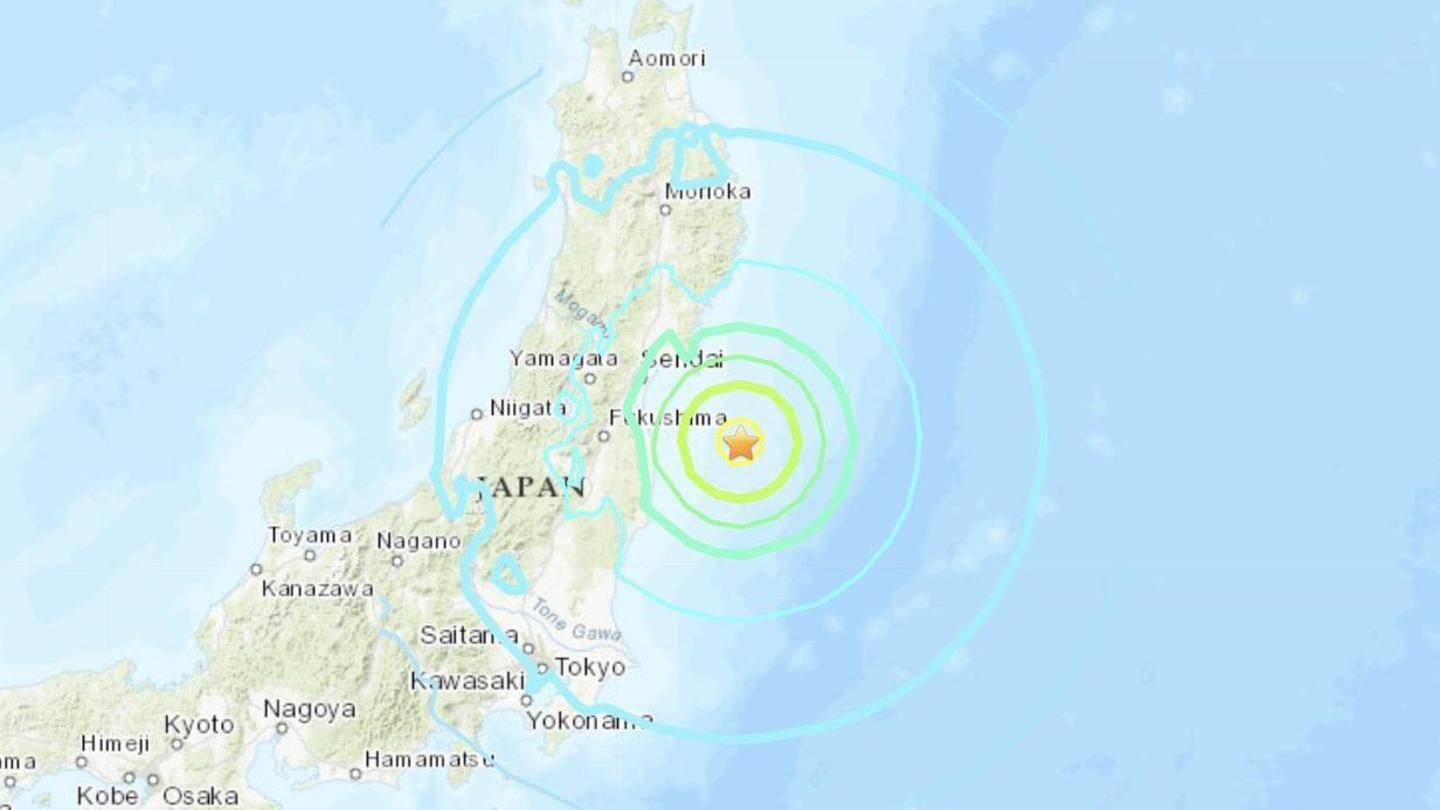 Epicenter of quake was off the coast of Fukushima prefecture Epicenter of quake was off the coast of Fukushima prefecture