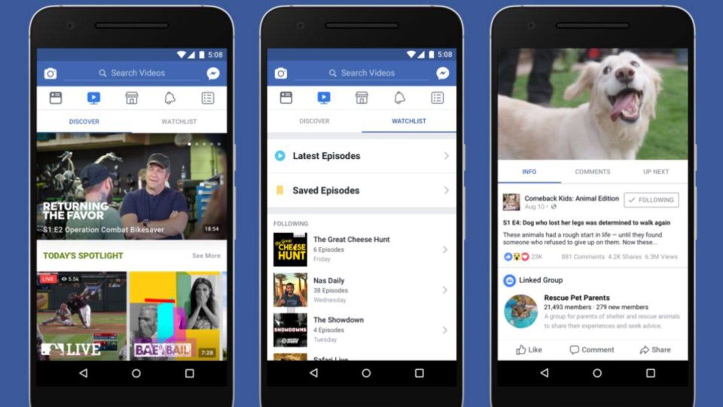 It's official! Facebook launches TV-like video platform 'Watch'