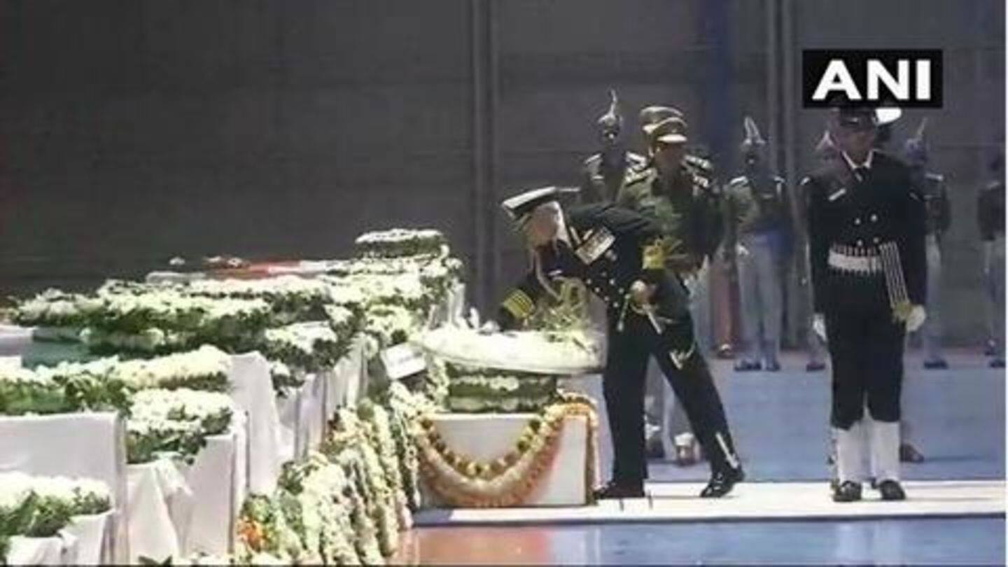 Rajnath Singh, Nirmala Sitharaman, Rahul Gandhi also pay homage Rajnath Singh, Nirmala Sitharaman, Rahul Gandhi also pay homage