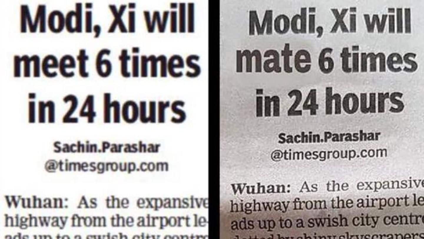 TOI's viral "Modi, Xi will mate 6-times" headline is fake
