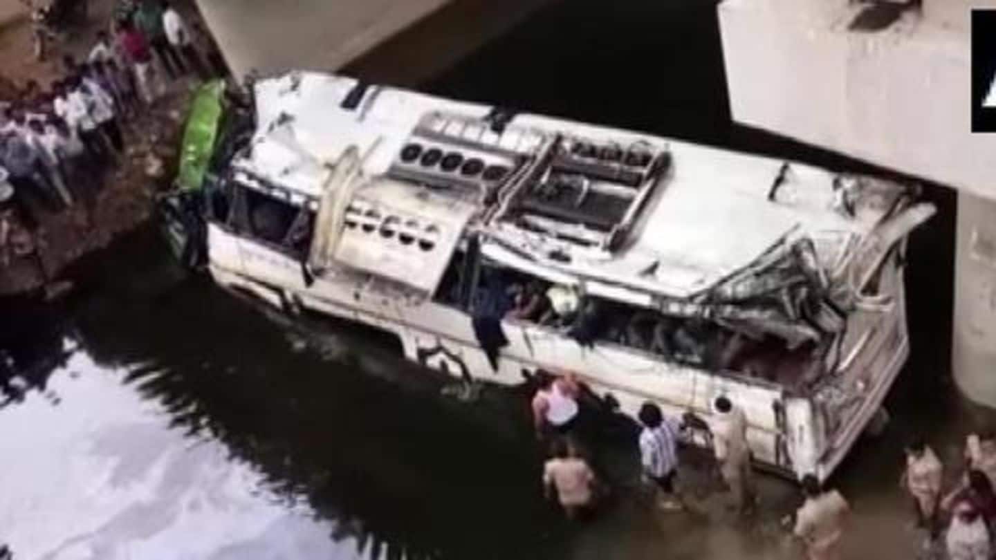 Yamuna Expressway accident: Delhi-bound bus falls into canal; 29 killed